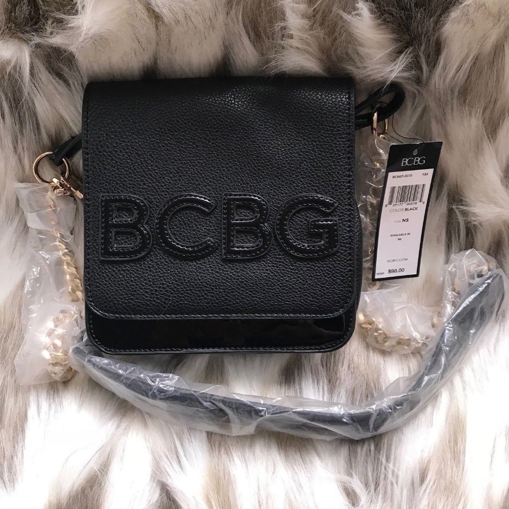 BCBG Paris Black Vegan Crossbody Bag - 1 Left!